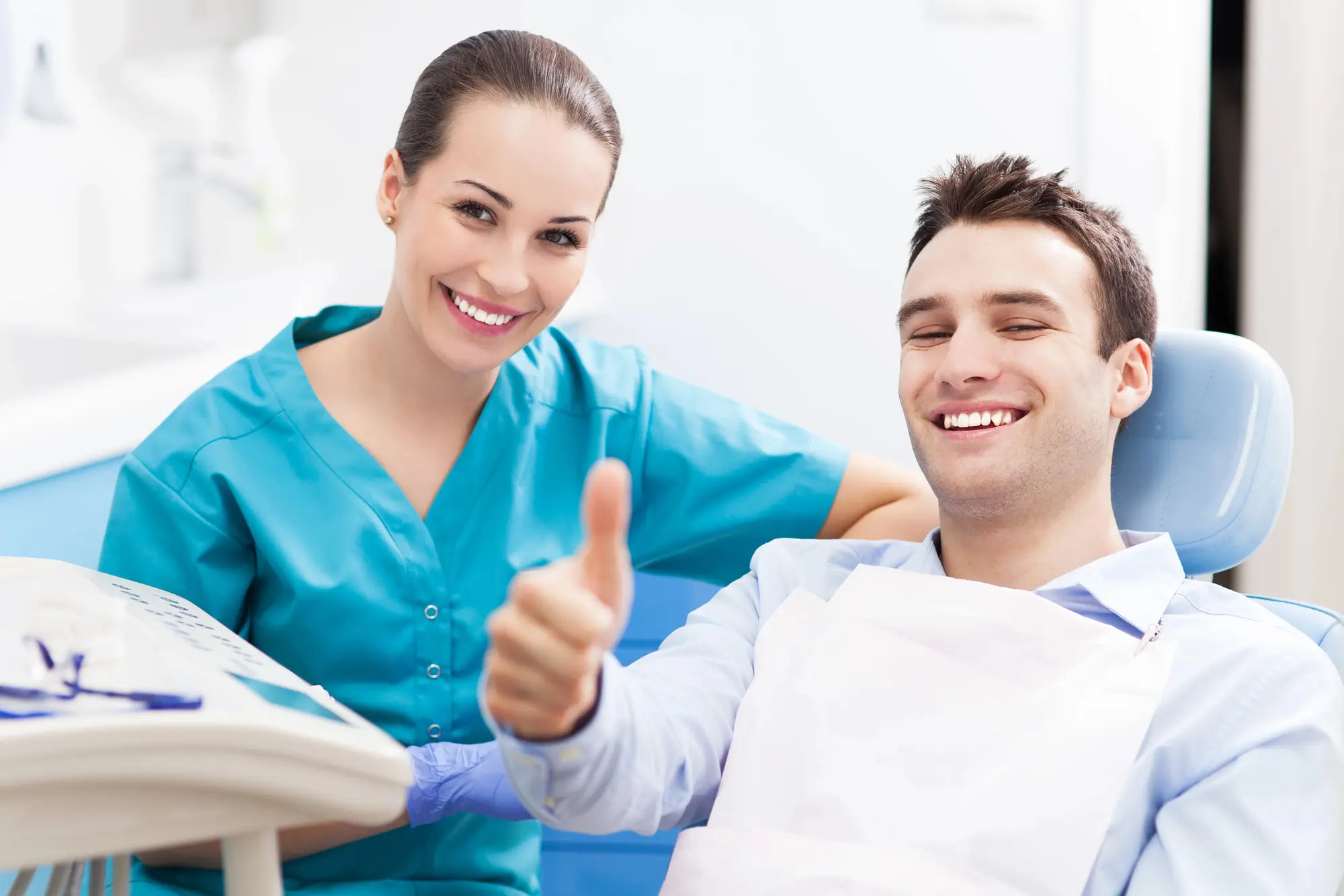 Happy Patient at Dentist in Easton, PA