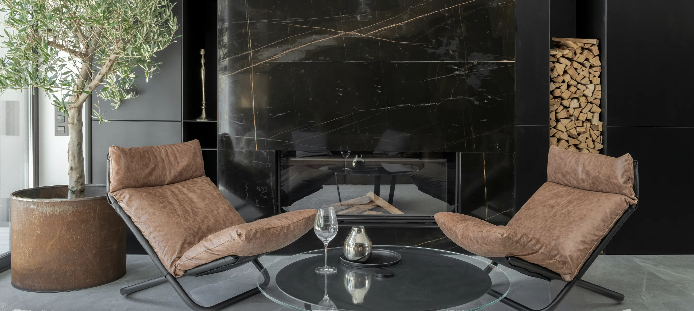 Leren interieur stoelen