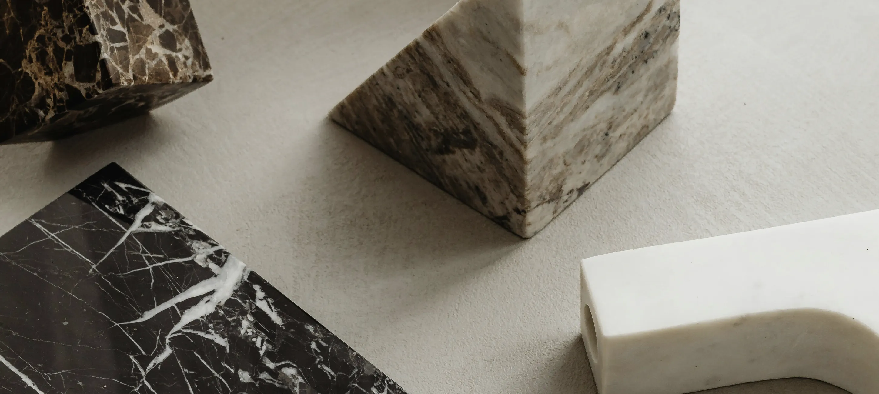 Verschillende soorten marmer