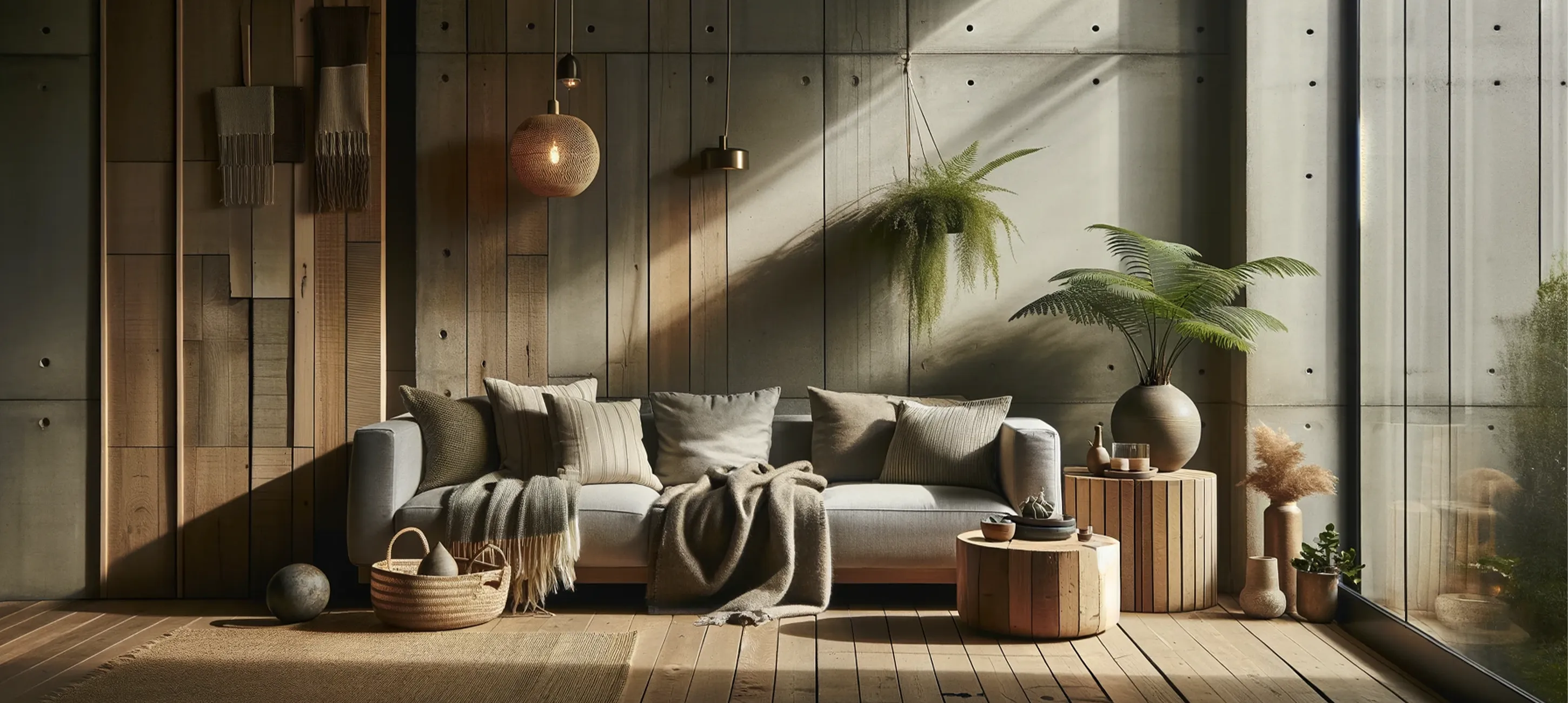 RAL 7035 in de woonkamer