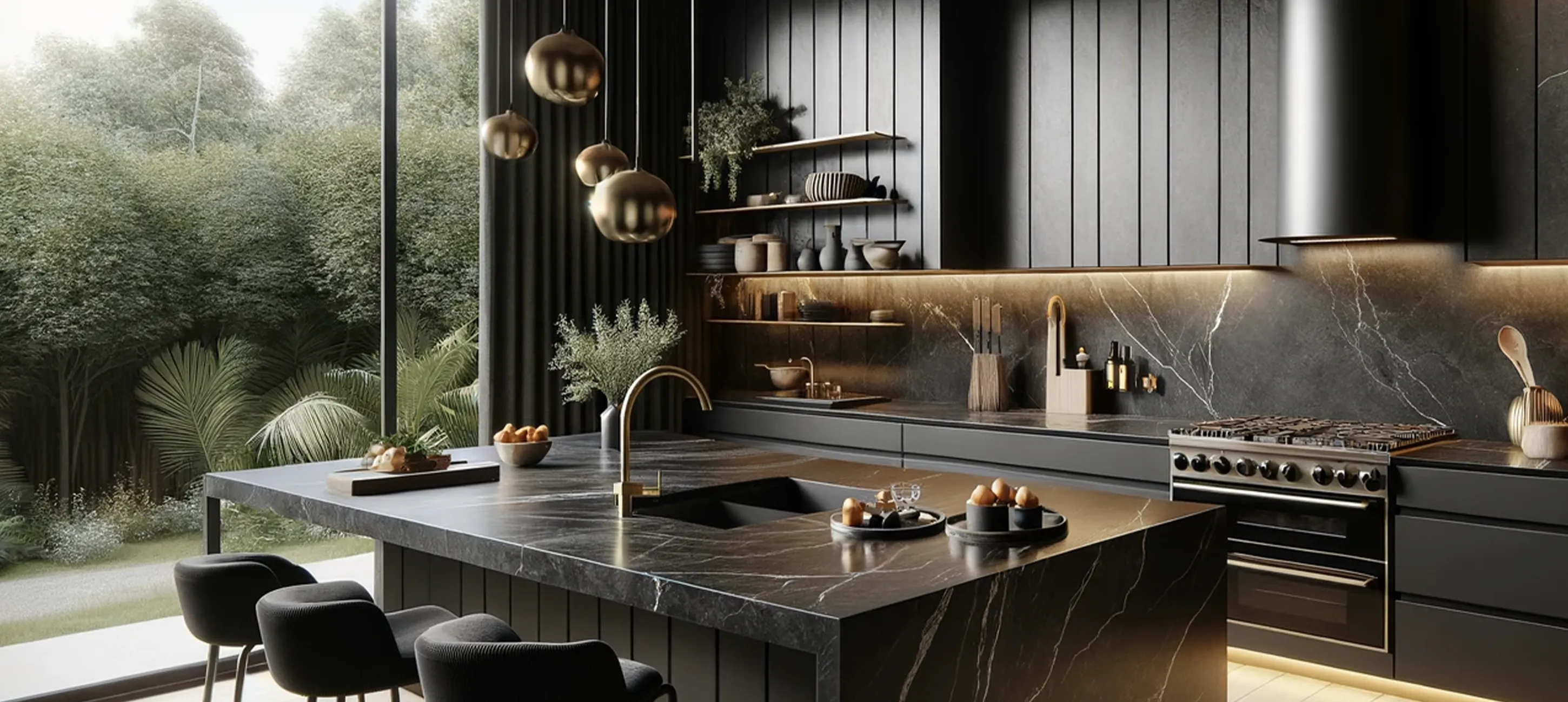 RAL 9005 in de keuken