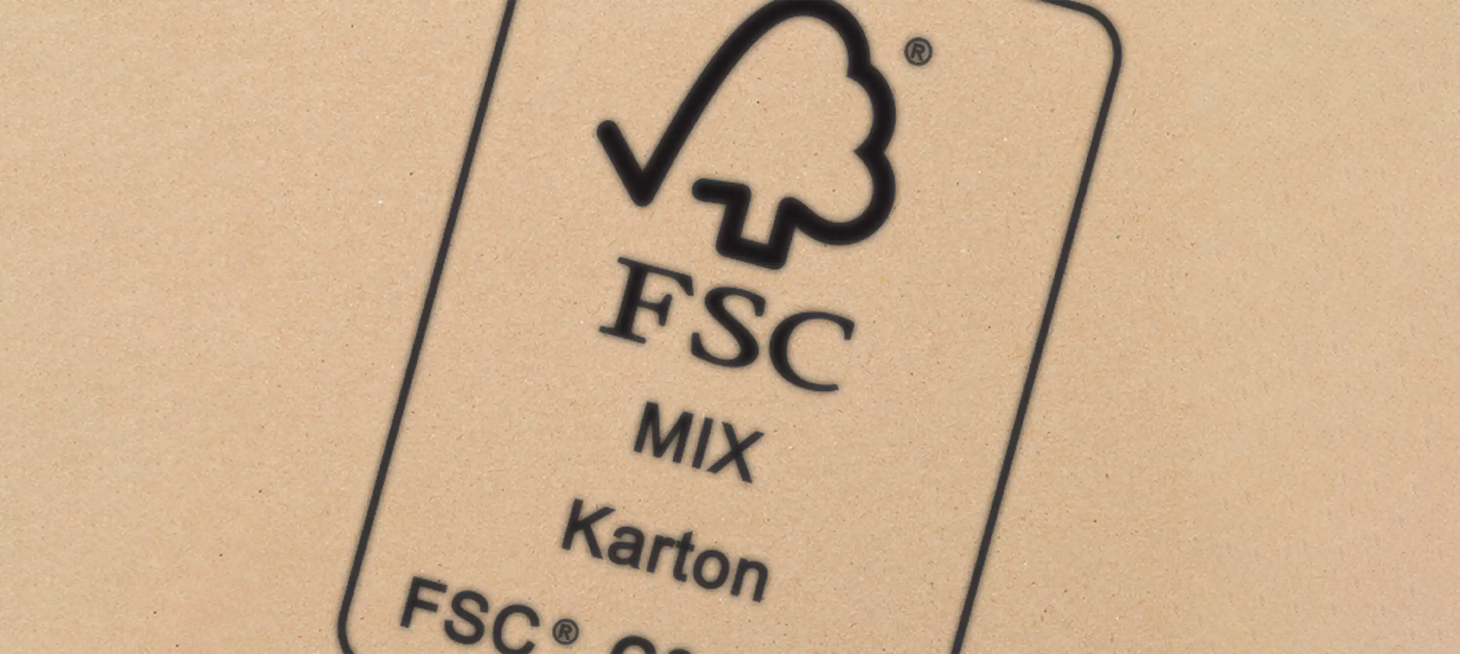Karton met FSC logo