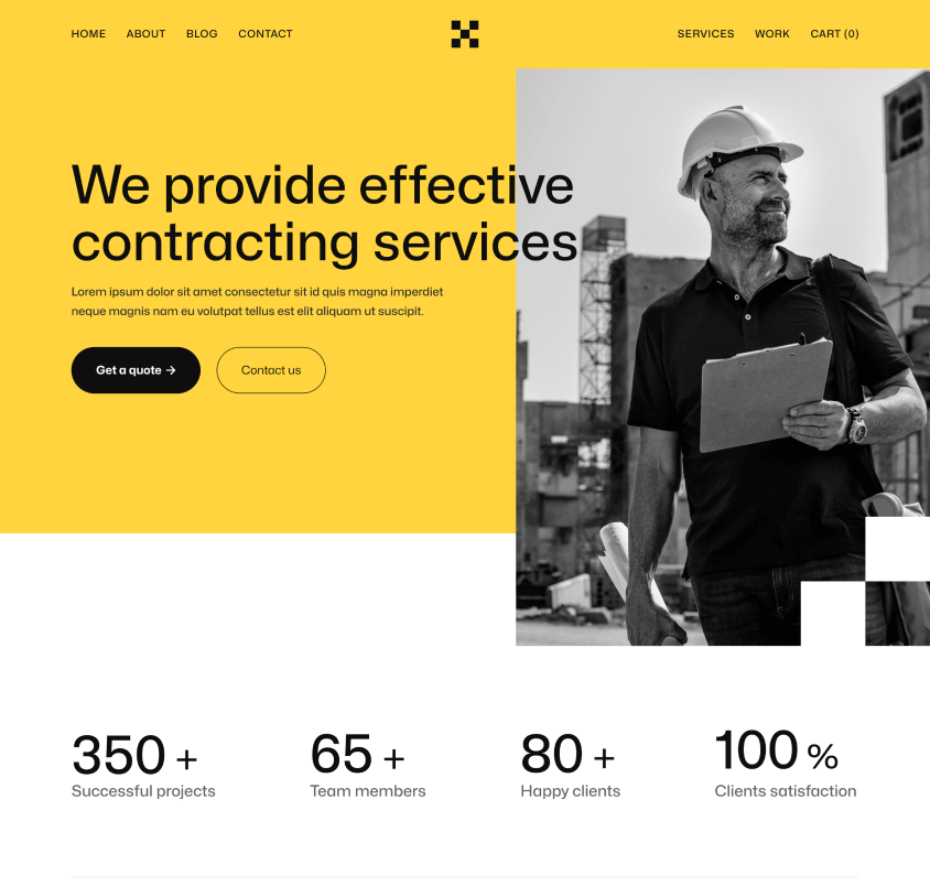 Contructify X - Home V1 Page - Construction Webflow Template