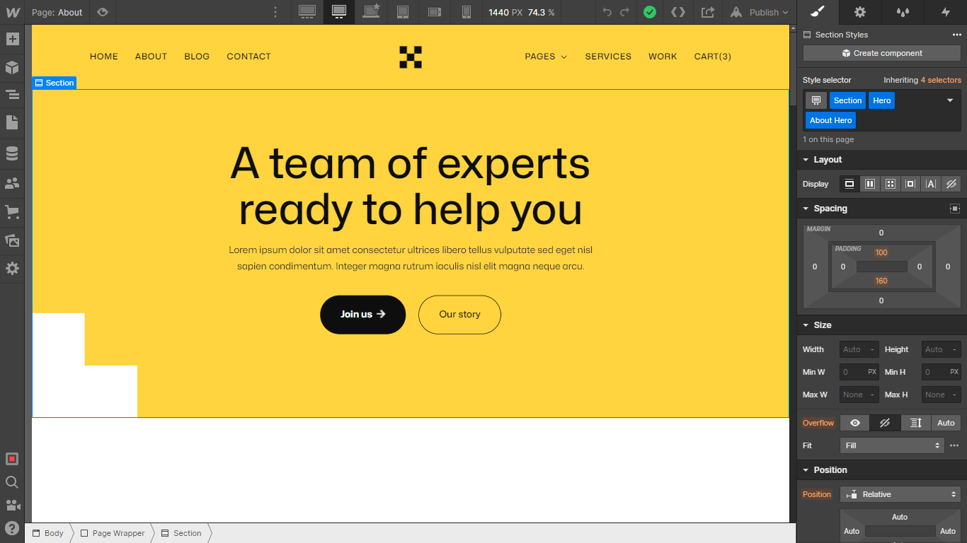 Static Content - Construcfy X Webflow Template