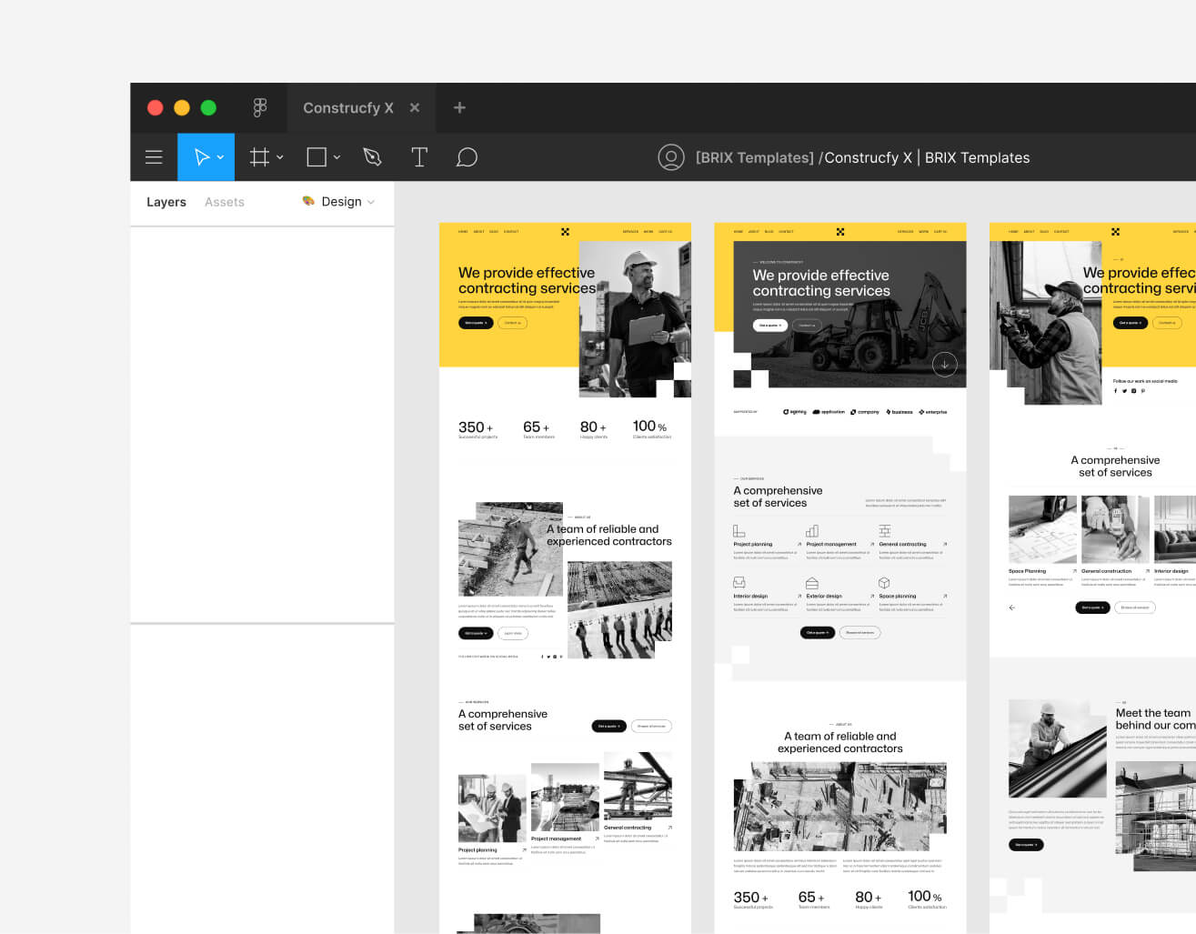 Figma File Included - Construcfy X Webflow Template