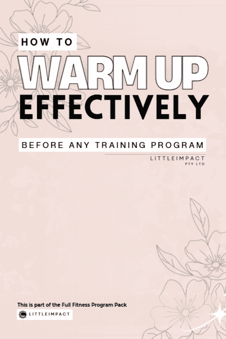 the warmup effectively title page