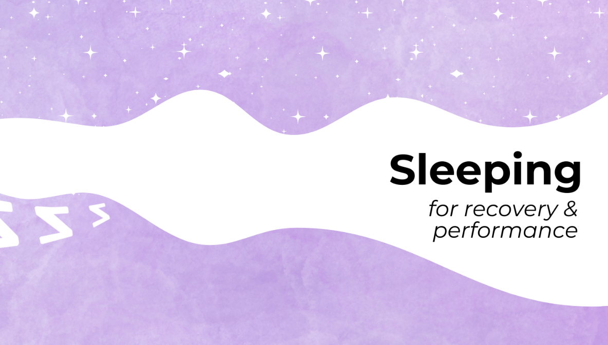 sleeping for recovery and performance design card