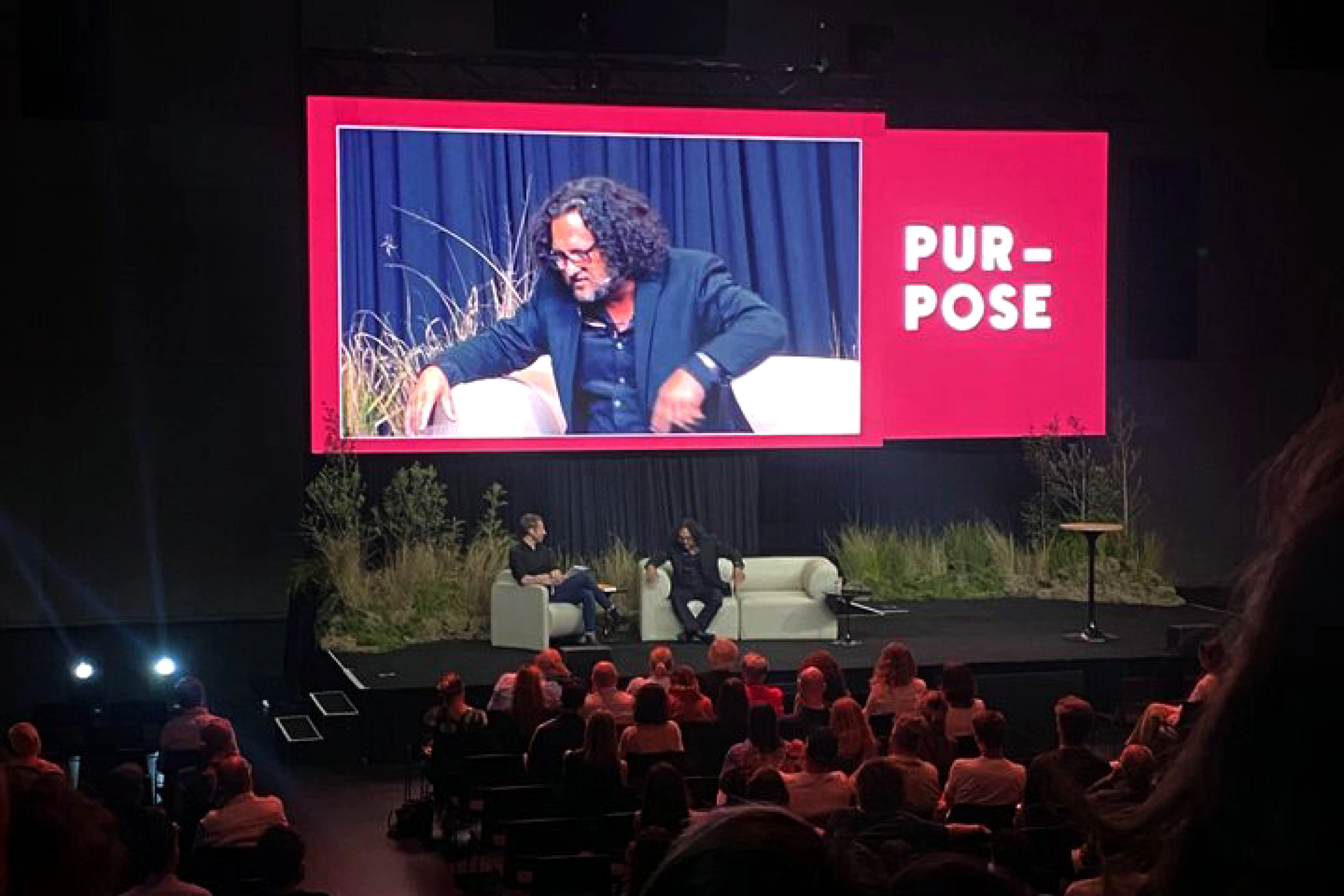 Purpose-led leadership discussion at Purpose Conference 2023, focusing on community, identity and meaningful impact.