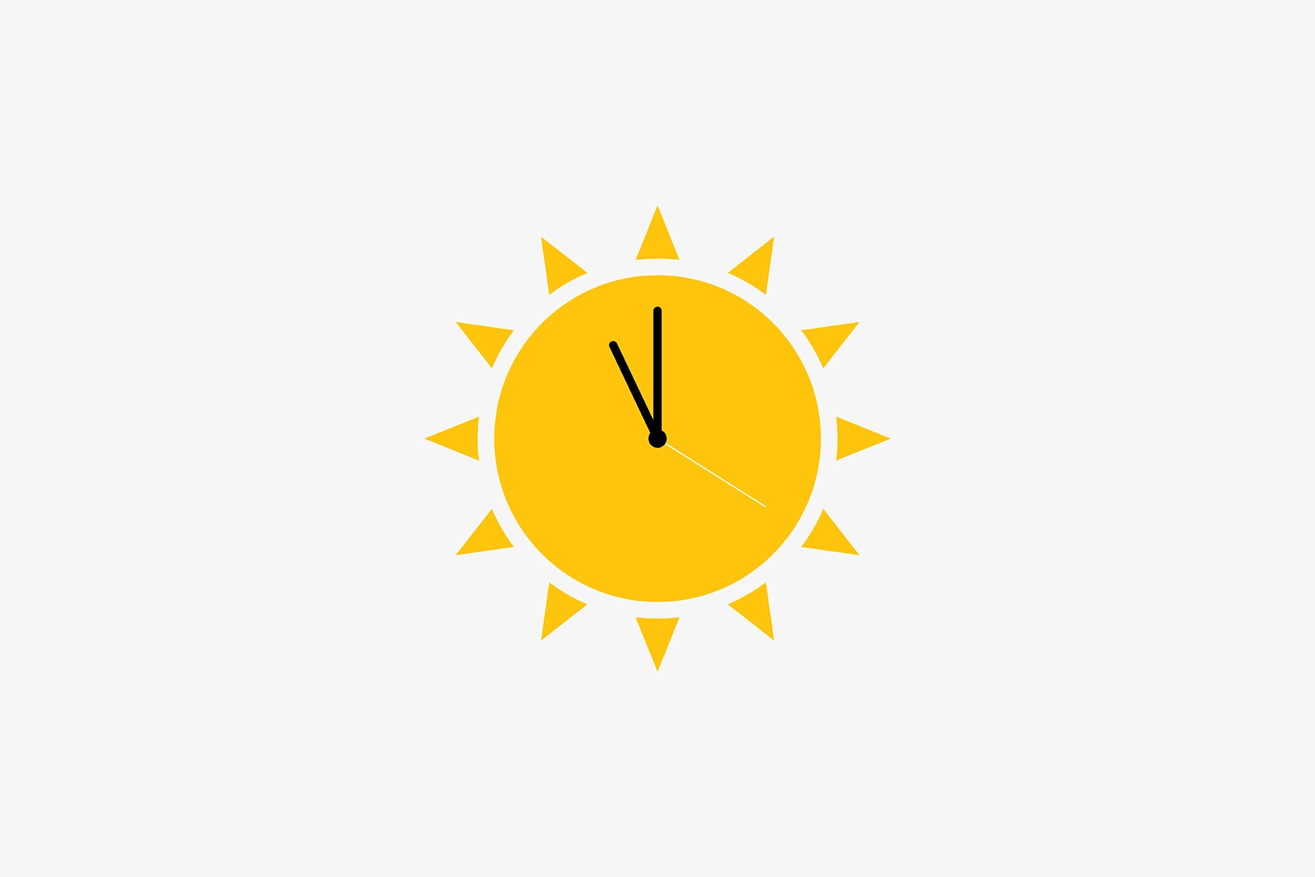 Yellow sun icon with clock hands inside, used as a visual motif for the AdaptNSW Forum.