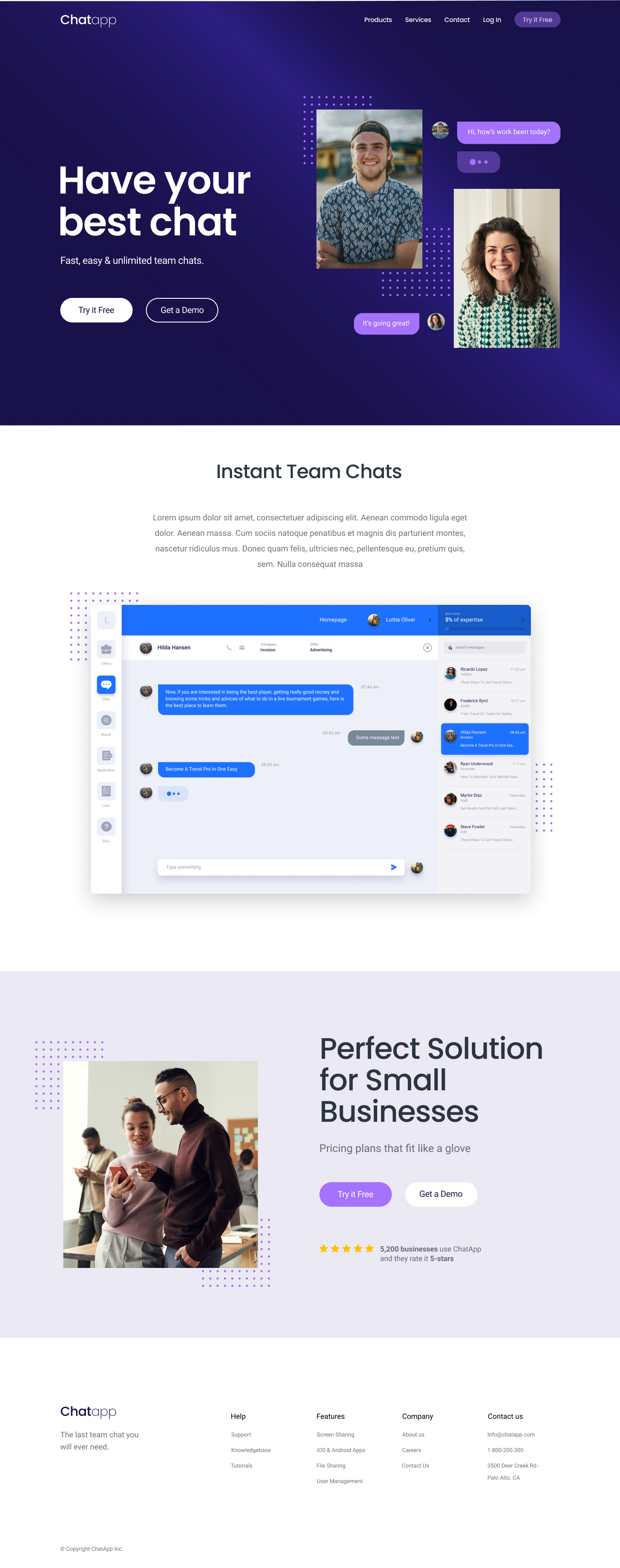 A screenshot of web page