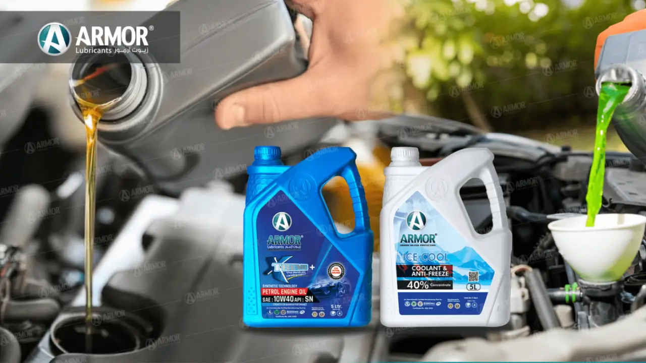Armor Antifreeze Engine Coolant and Engine Oil for Performance.