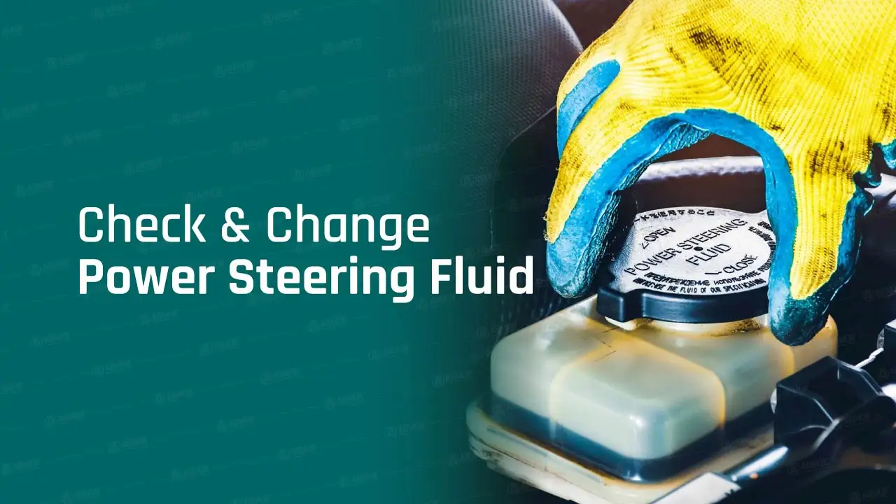 guide to check and change power steering fluid