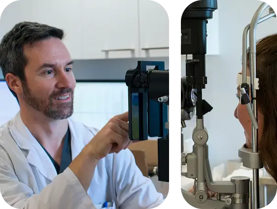 Dr. Sebastien Gagné démontre le fonctionnement de l'appareil Eclipse.