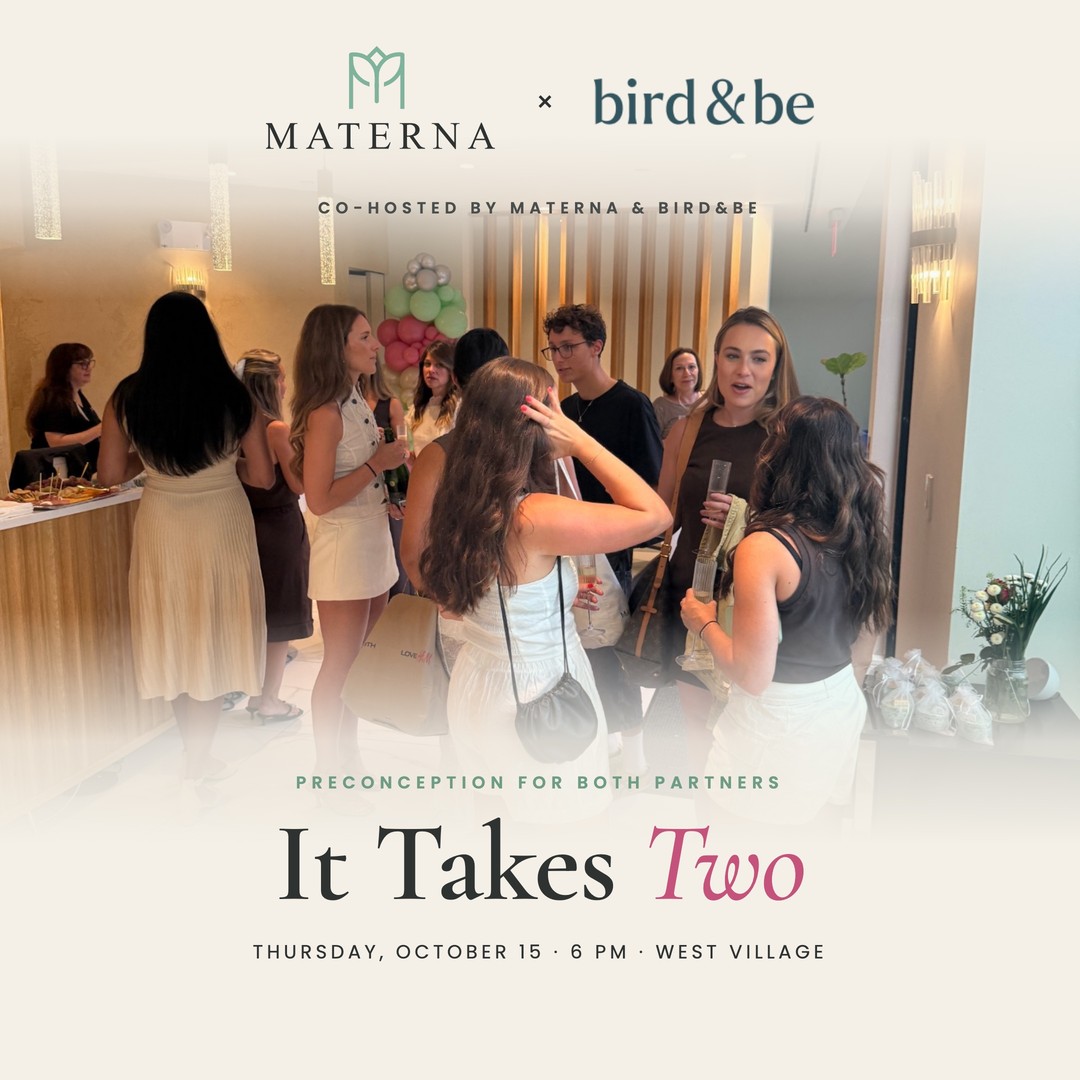 Guests gathered at a Materna evening in the West Village