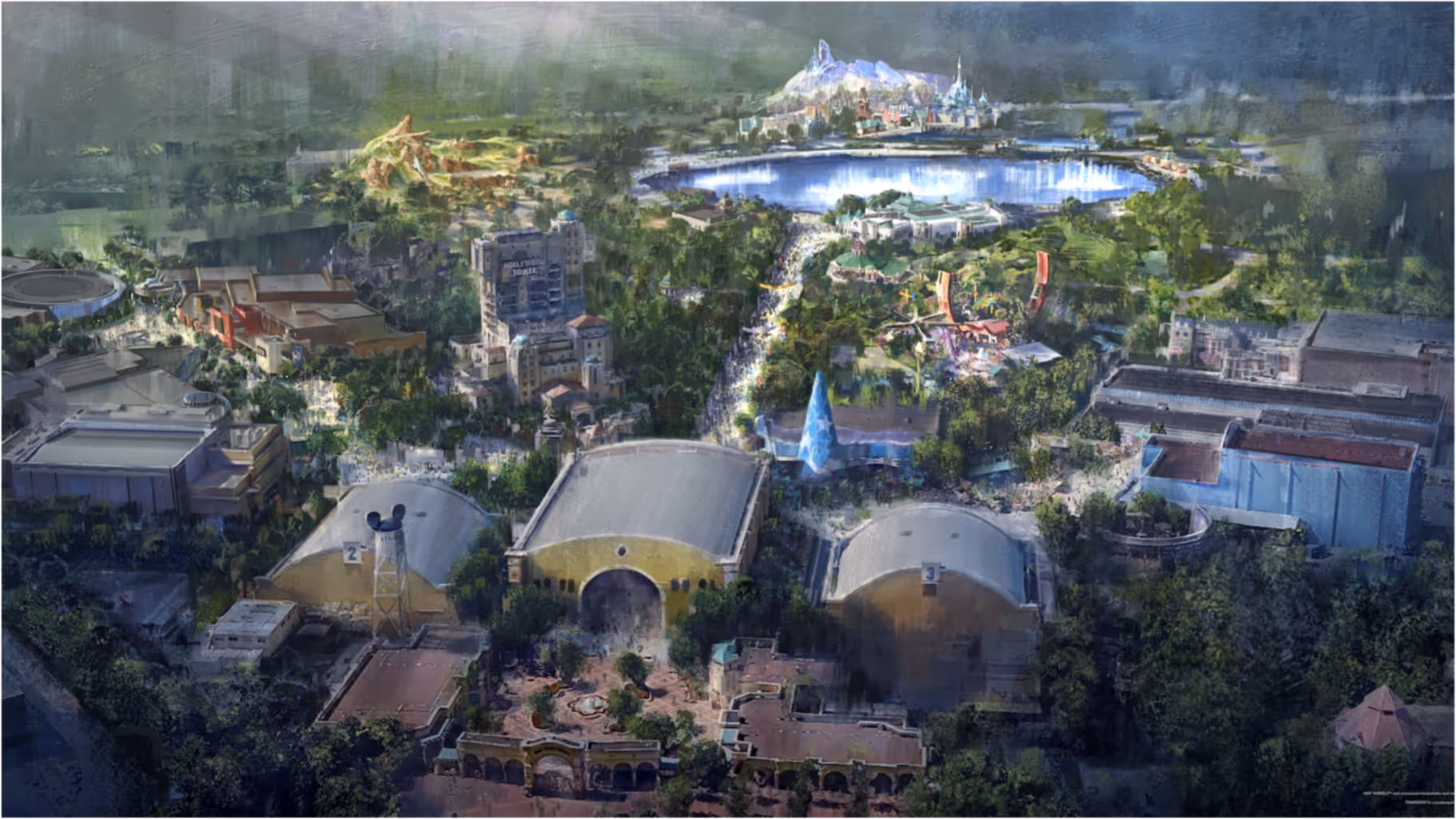 Concept art du parc Disney Adventure World / © Disneyland Paris 