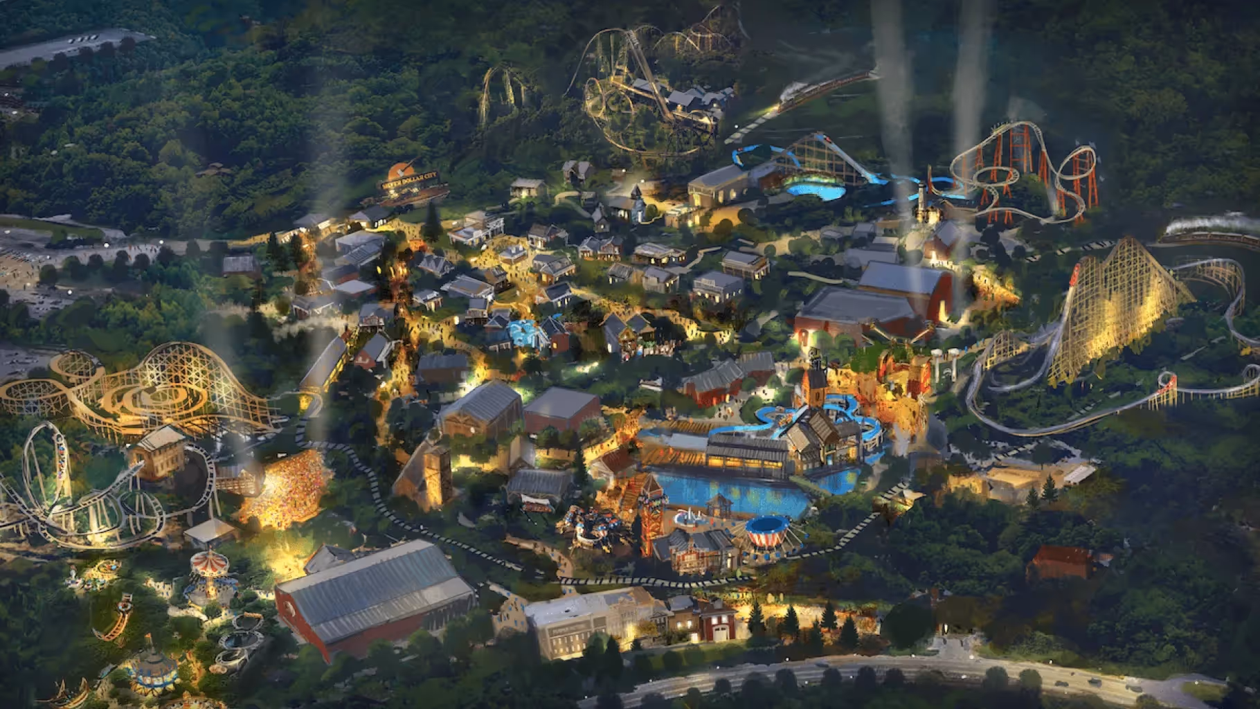 Concept art de l'expansion de Silver Dollar City / © Silver Dollar City
