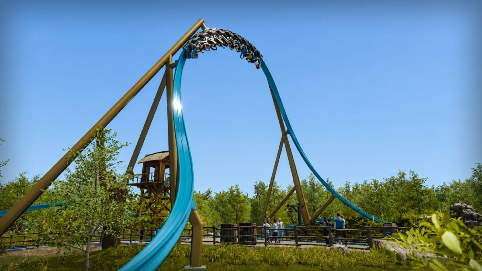 Concept art de Midgårdsormen, futur Hot Racer de Djurs Sommerland / © Djurs Sommerland