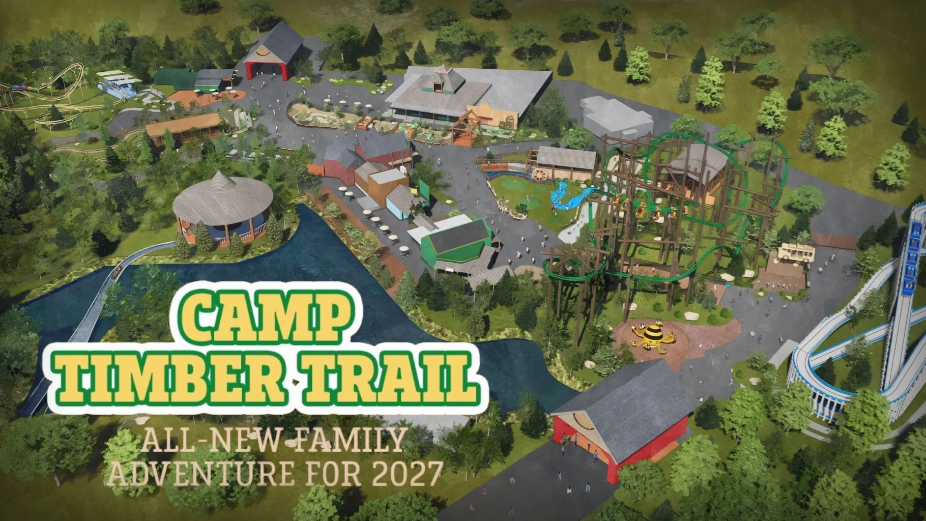 Concept de Camp Timber Trail à Six Flags Great America / © Six Flags Great America