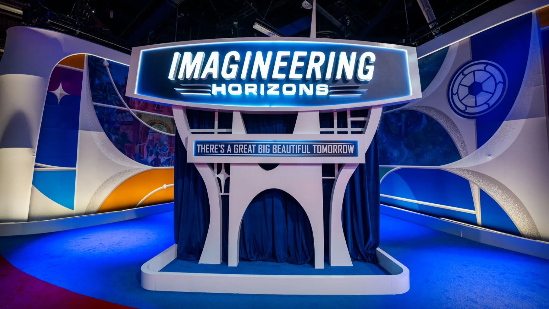 Entrée du pavillon Imagineering: Horizons à la D23 2026 / © Disney