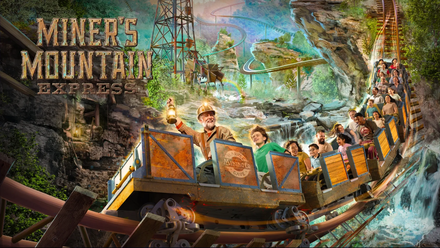 Visuel promotionnel de Miner’s Mountain Express à Silver Dollar City / © Silver Dollar City