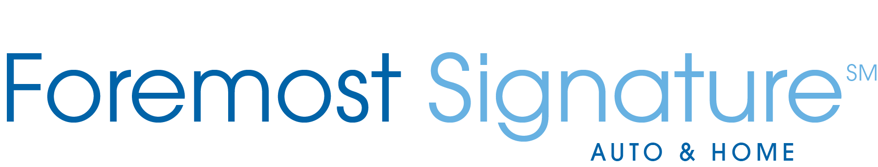 Foremost Signature Auto & Home logo with 'Foremost' in dark blue and 'Signature' in light blue.