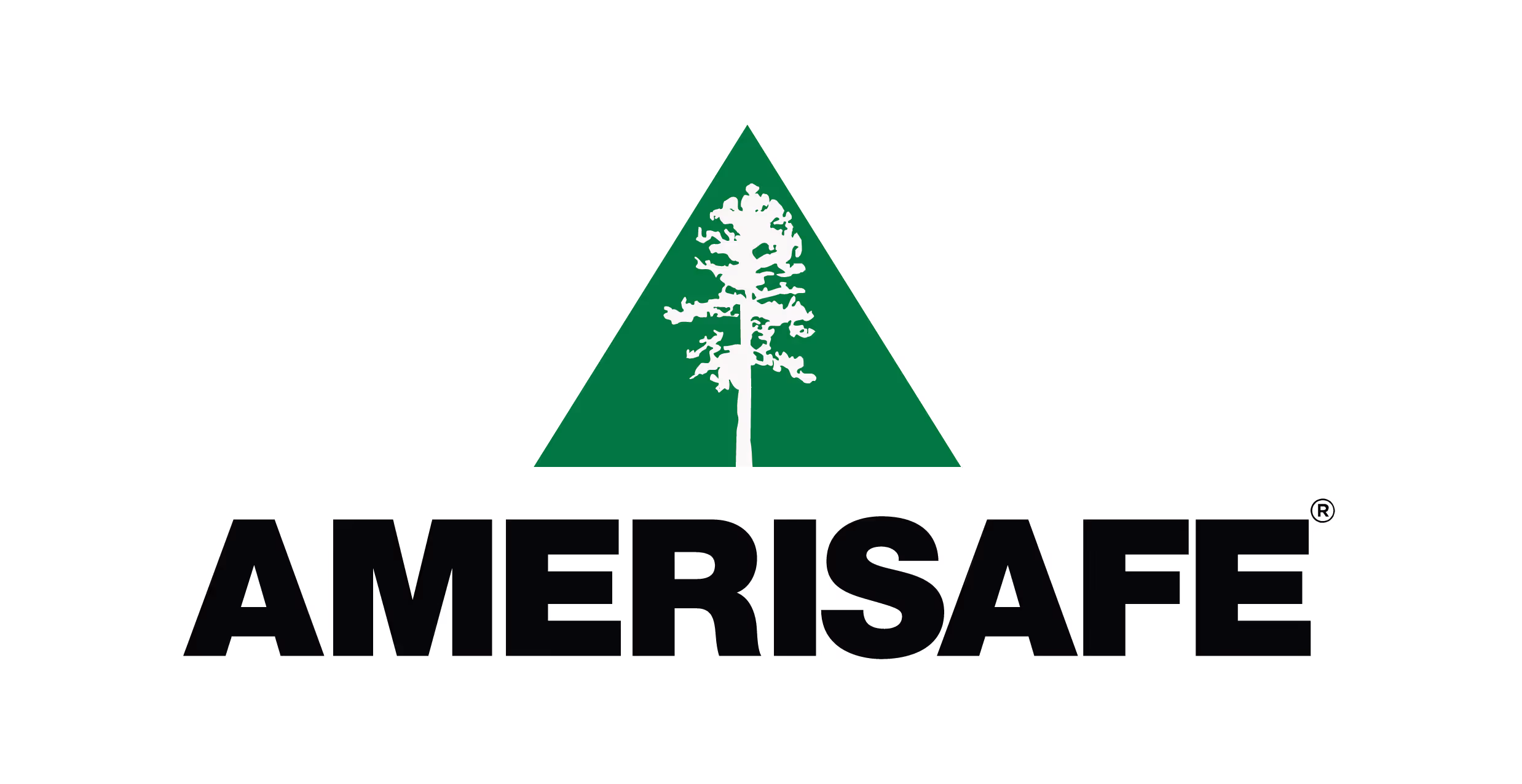 Amerisafe logo with a white tree inside a green triangle above the word AMERISAFE in bold black letters.