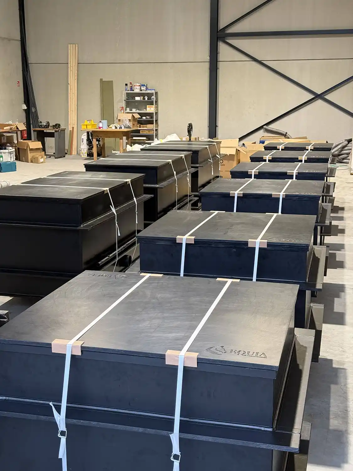 EQUIA Ebb and Flow system assembled and ready to be shipped internationally
