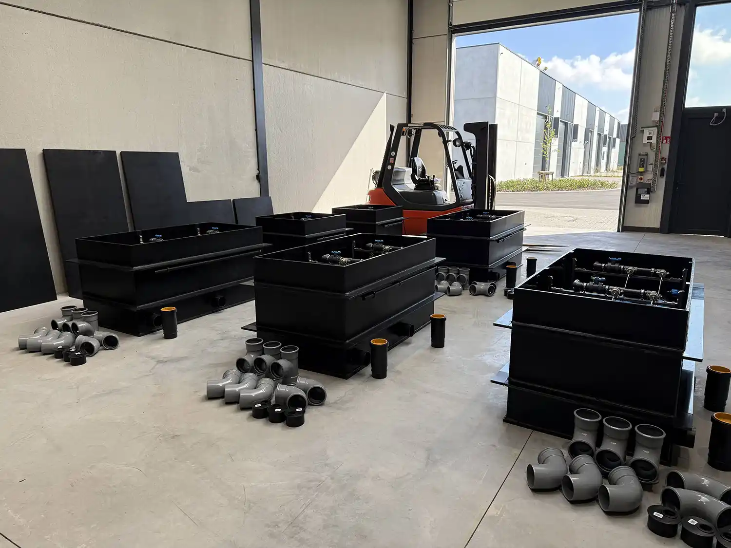 EQUIA Ebb and Flow system being assembled, to be shipped worldwide