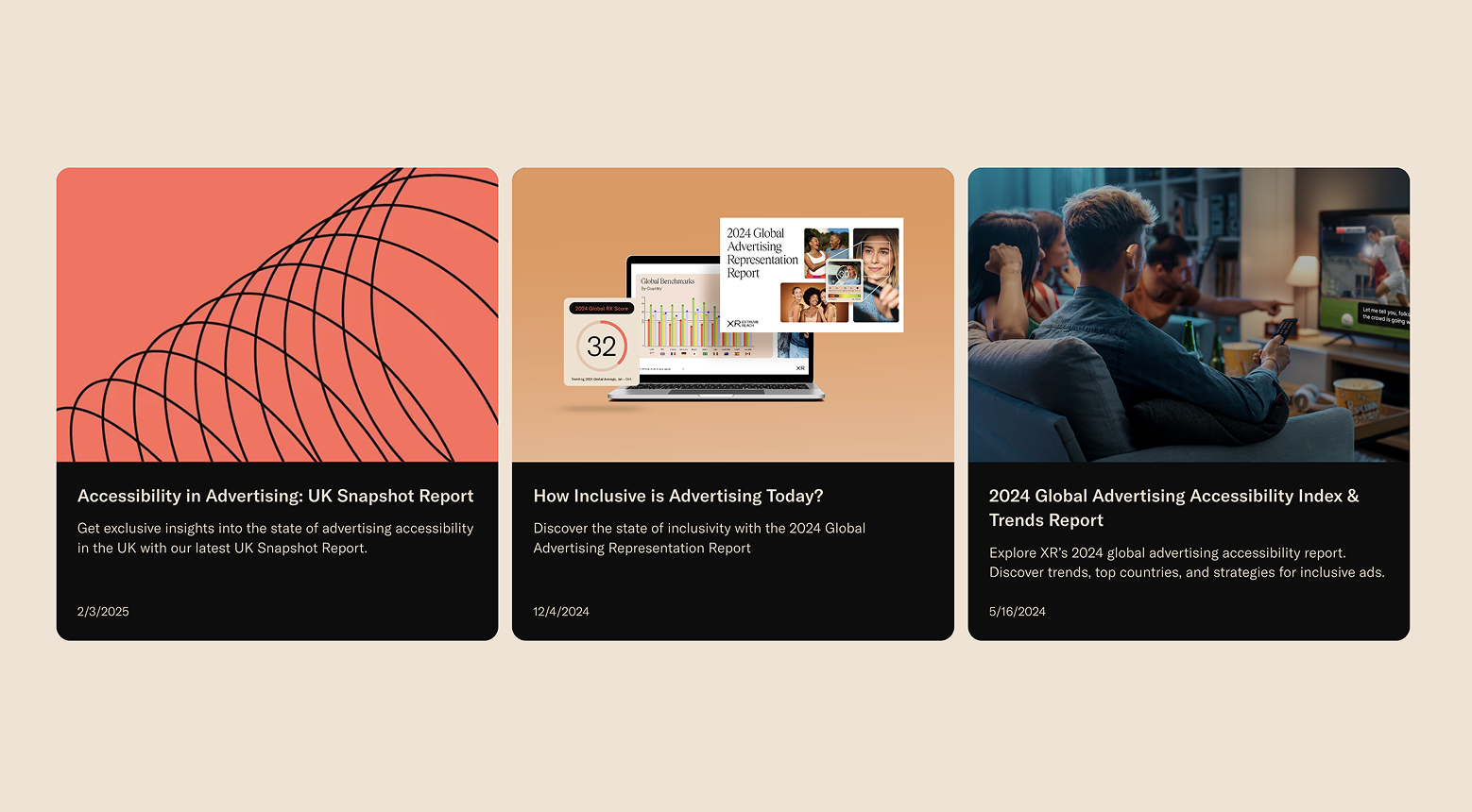 XR Website screenshot