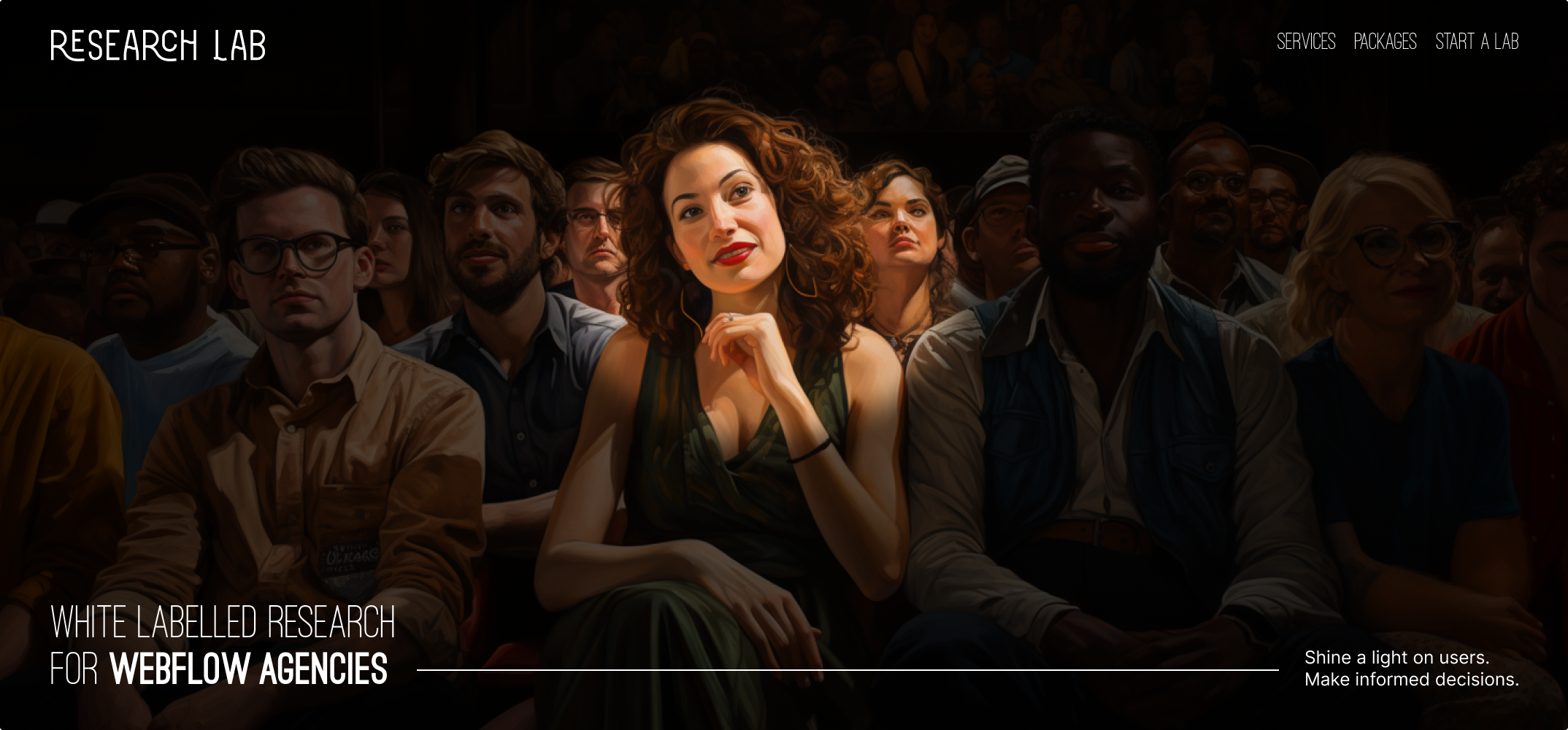 Research Lab website screenshot