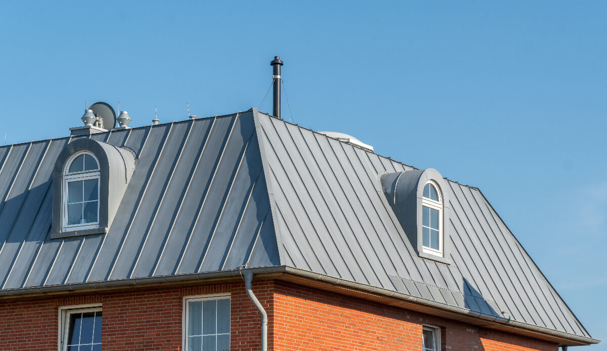 image of completed roof project (for a roofing contractor)