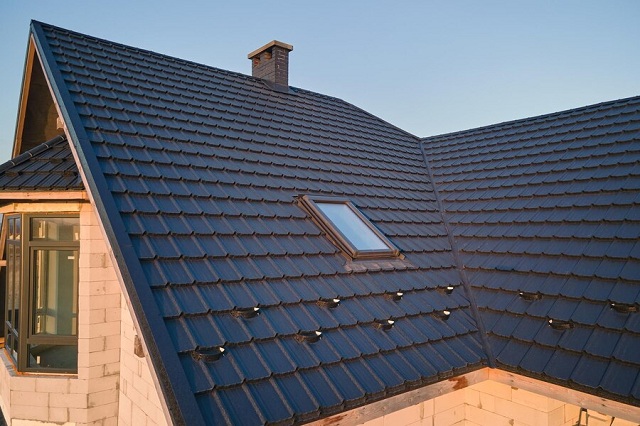 image of completed roof project (for a roofing contractor)