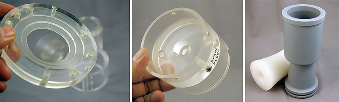 Custom thermoplastic machined parts from nylon, UHMW, Delrin, Peek, Teflon