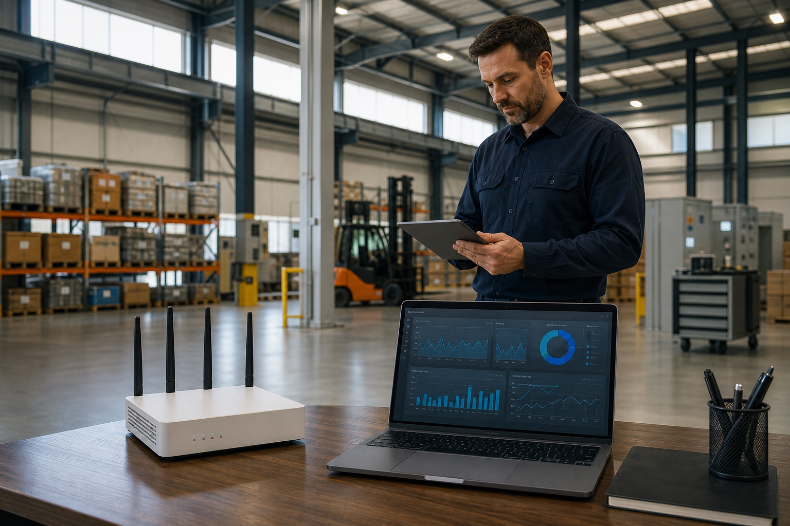 Commercial facility using AllPower 5G connectivity