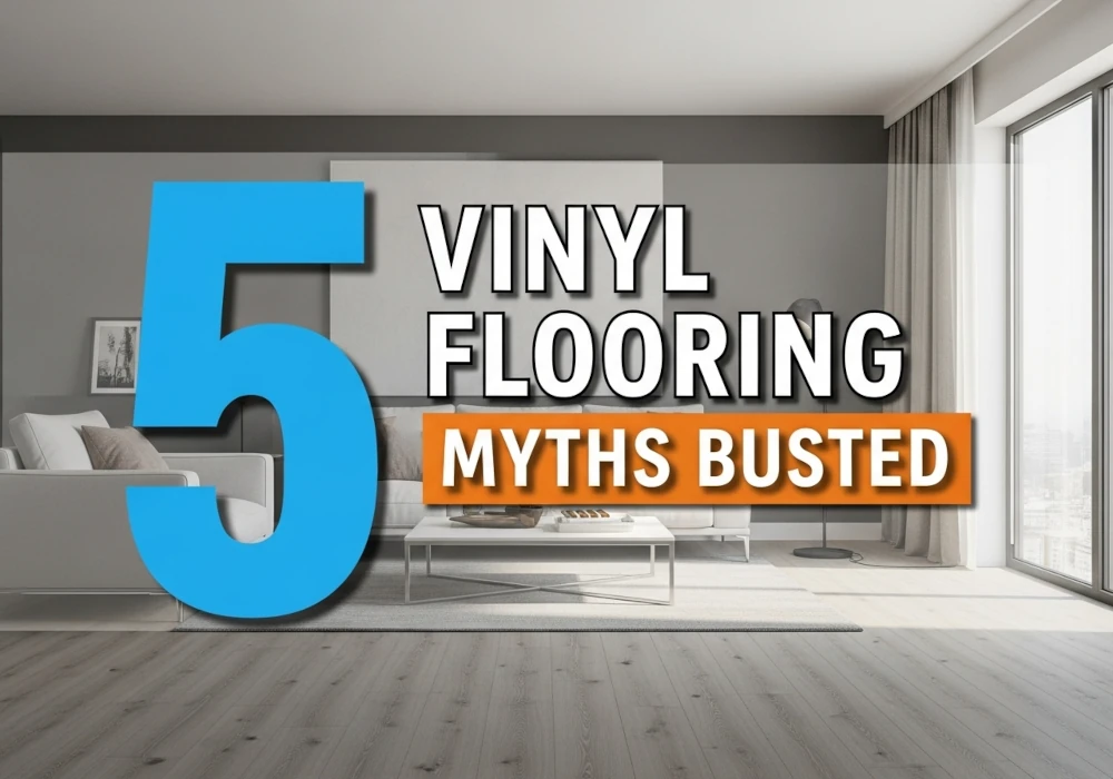 A coffee shop with vinyl flooring.