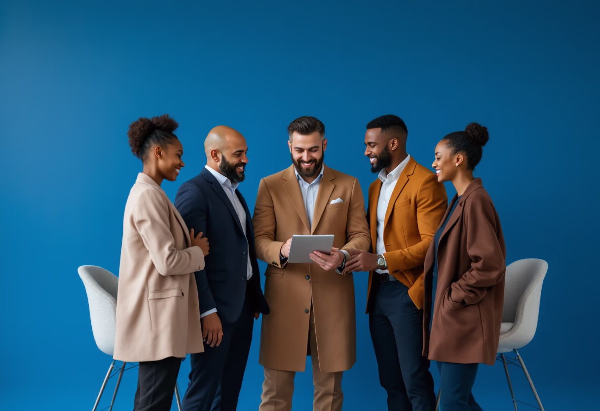 image of a brainstorming session for a consulting firm