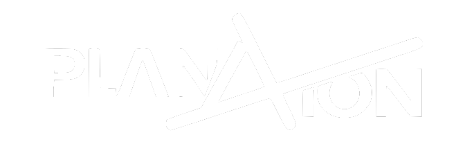 Logo blanc de Planaxion sur fond blanc minimal