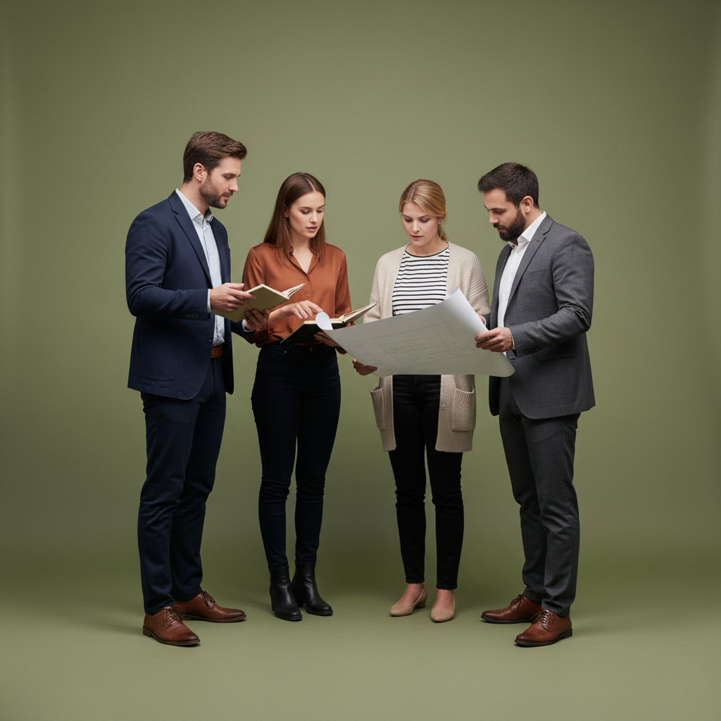 image of a marketing strategy meeting (for an ai marketing tech company)