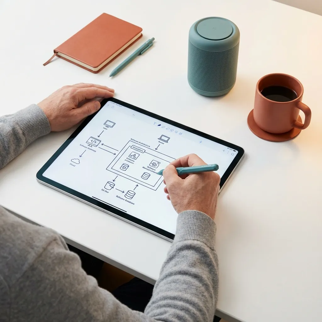 image of an office collaboration scene (for a mobility and transportation)