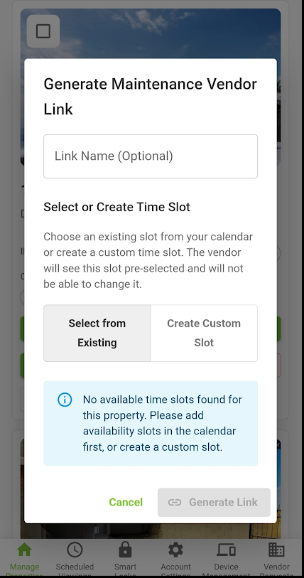 Schedule Maintenance