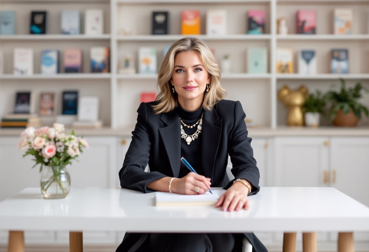 image of book signing at a bookstore