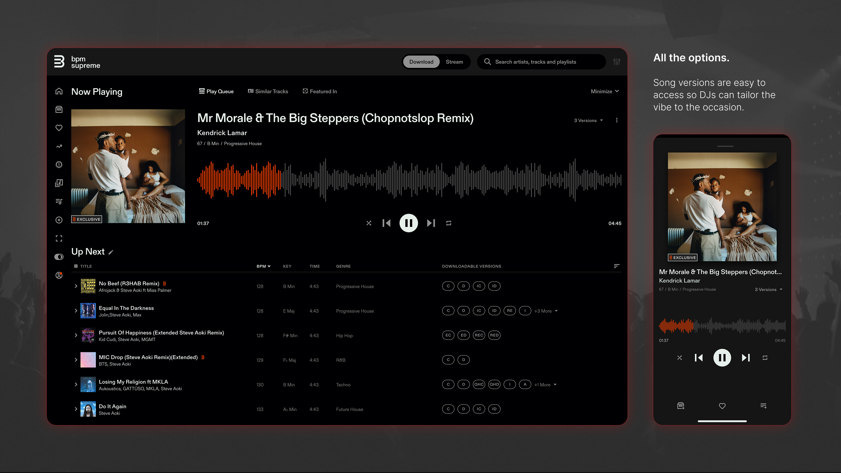 BPM Carousel - Media Player