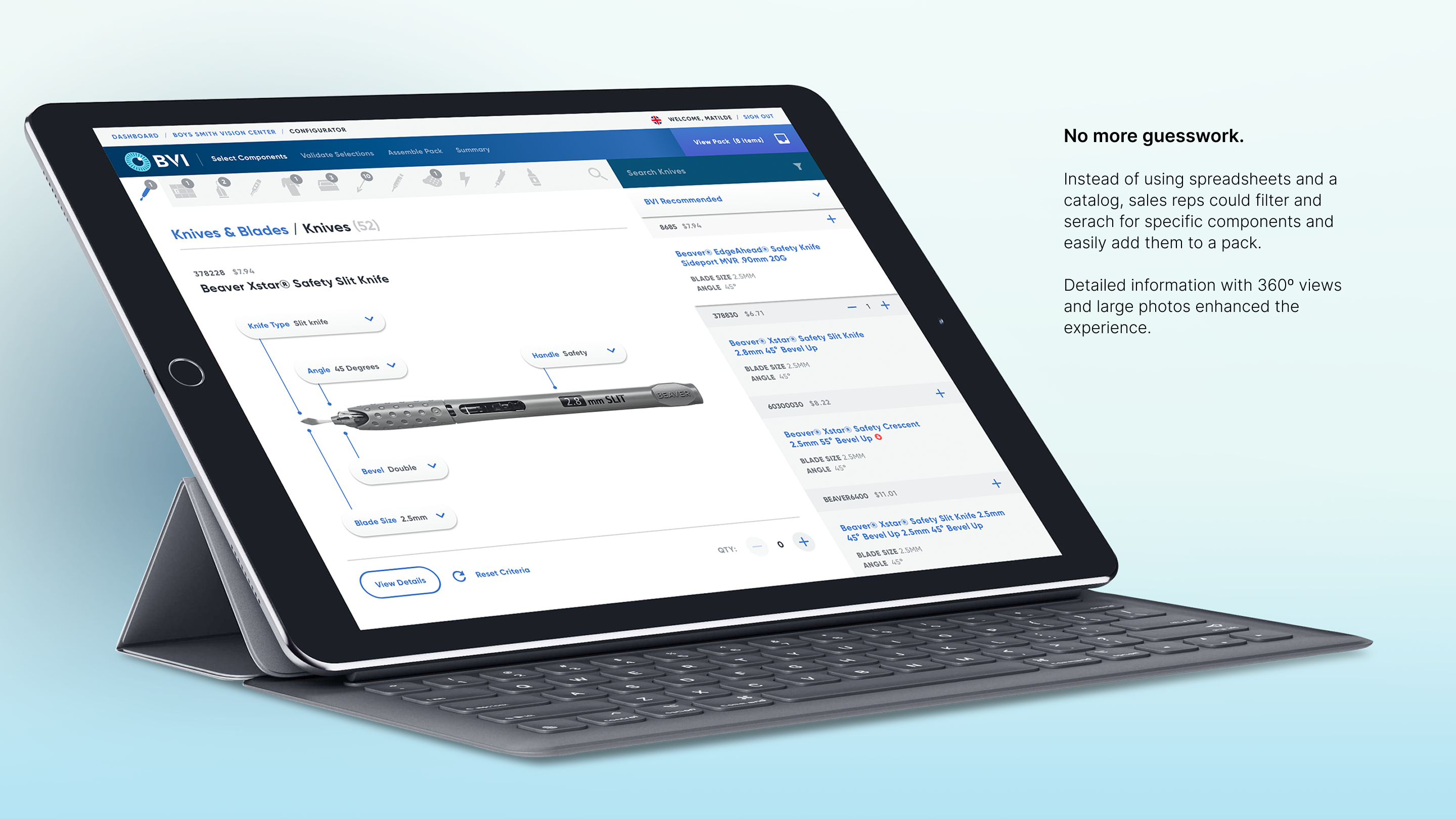BVI Carousel - Product Selector