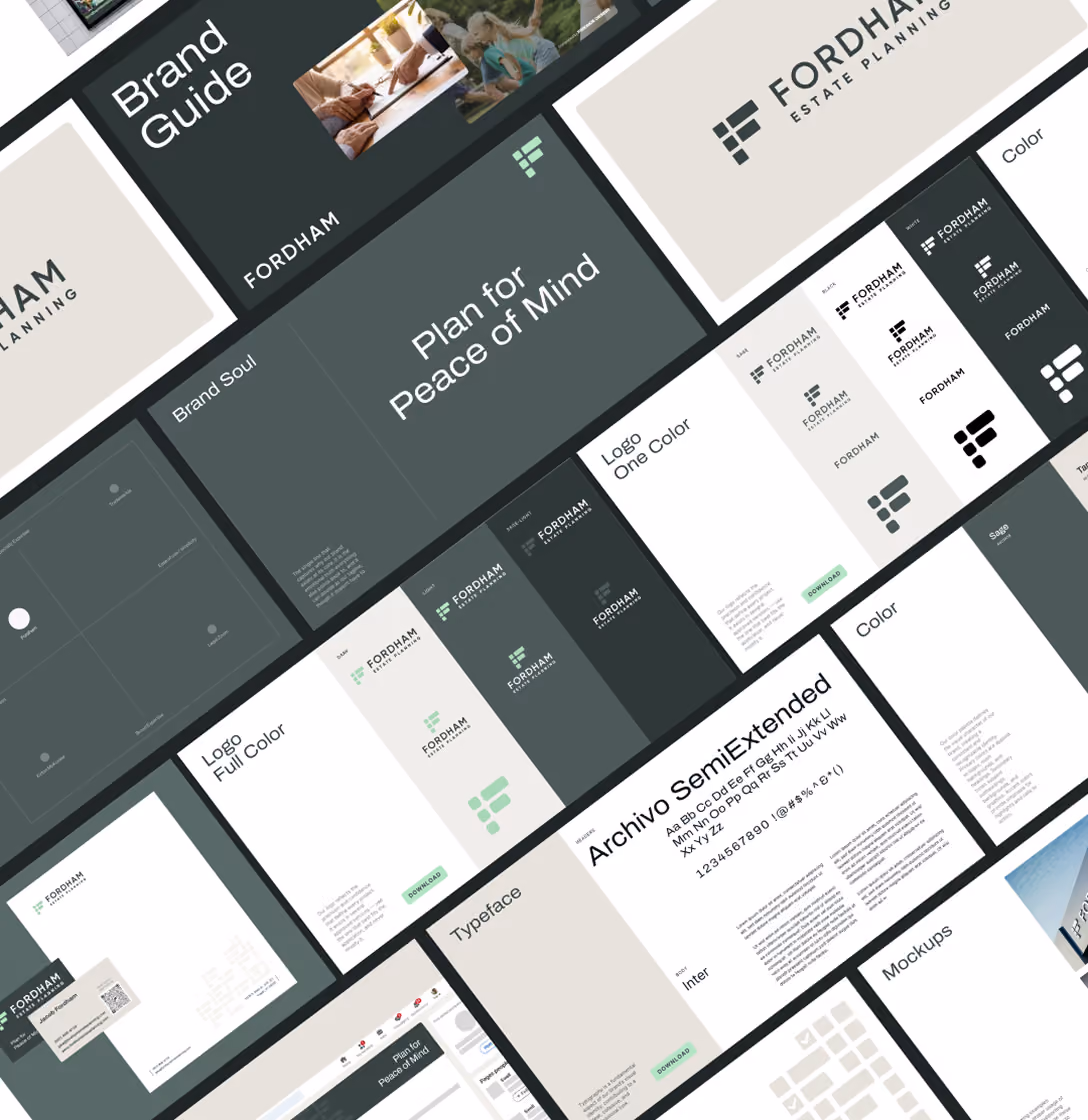 Fordham Estate Planning brand guide example