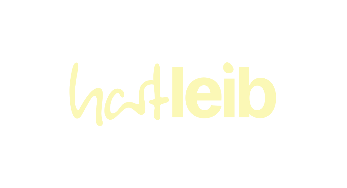 Stylized text logo reading 'hartleib' with 'hart' in cursive and 'leib' in bold block letters.