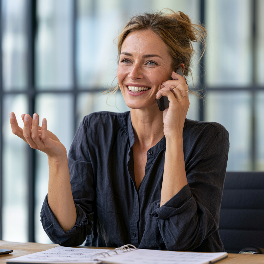 B2B salesperson redirecting a cold call toward booking a meeting instead of pitching the product