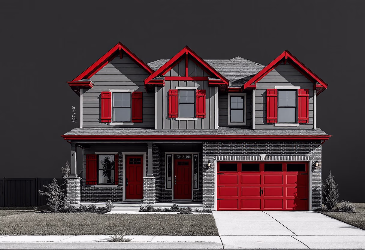 image of a suburban townhouse