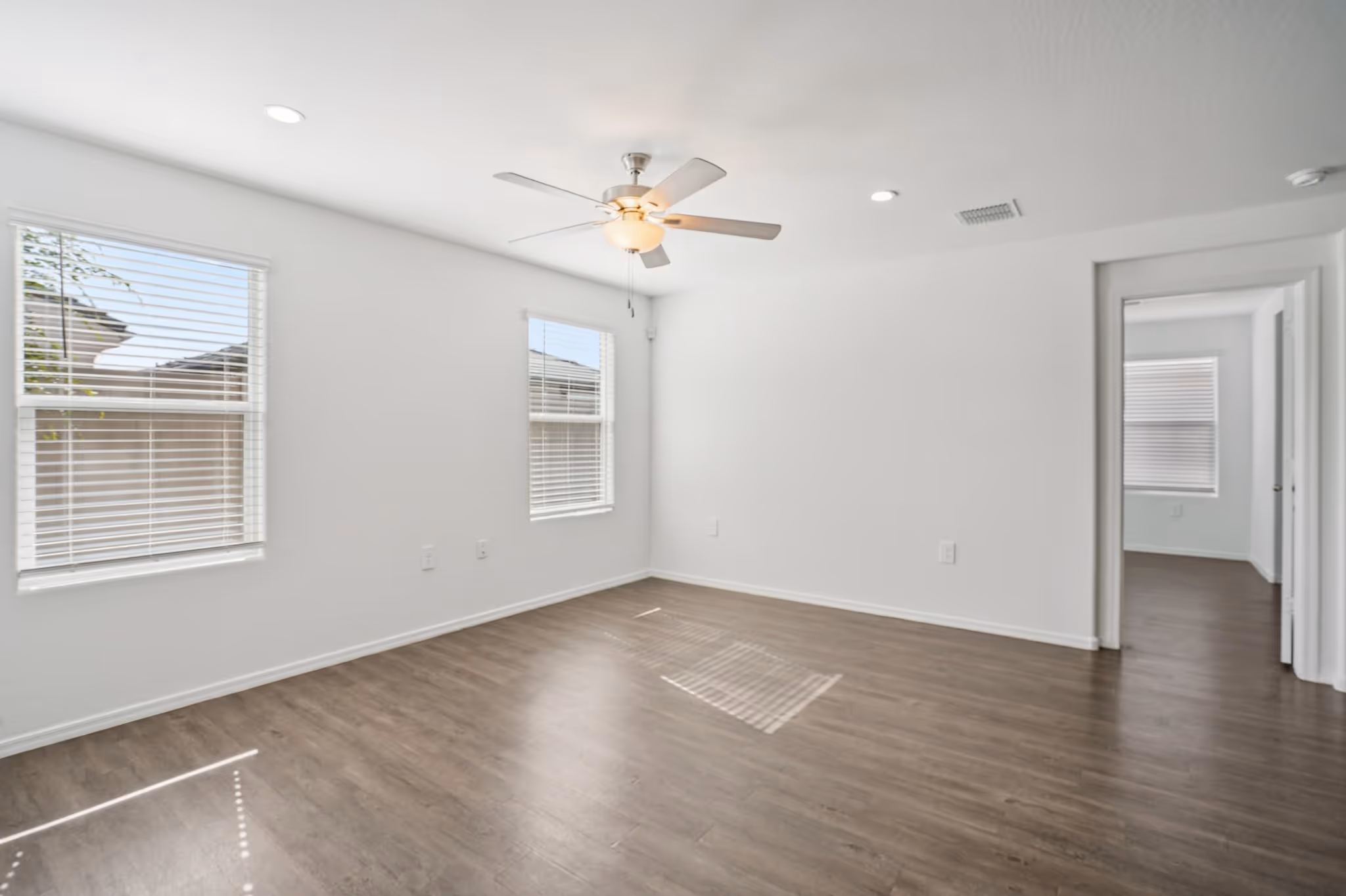 Empty room with windows