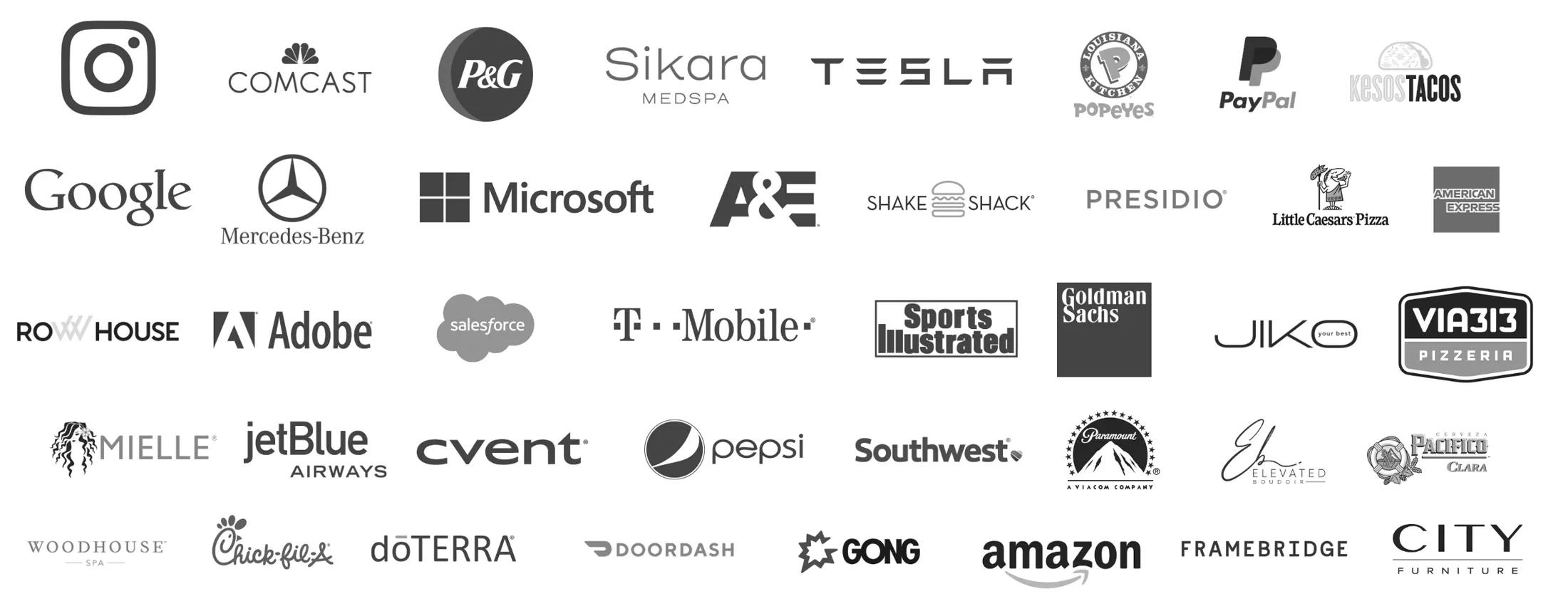 client logos from balloon artisan clients.