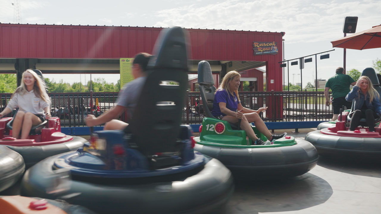 Bumper car fun in Henrietta